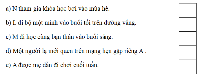 Trắc nghiệm Đạo đức lớp 5 Cánh diều Bài 9 (có đáp án): Em nhận biết biểu hiện xâm hại