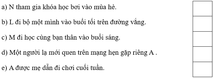 Trắc nghiệm Đạo đức lớp 5 Chân trời sáng tạo Bài 10 (có đáp án): Em nhận diện biểu hiện xâm hại (ảnh 15)