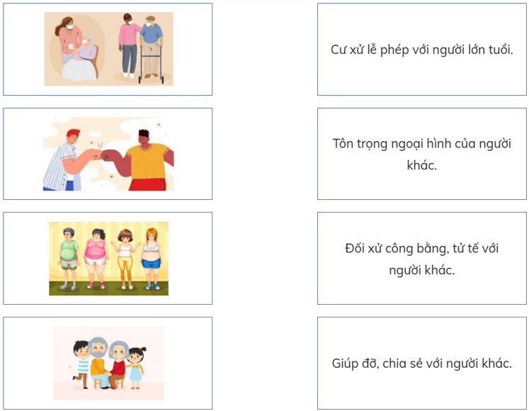 Trắc nghiệm Đạo đức lớp 5 Chân trời sáng tạo Bài 3 (có đáp án): Em tôn trọng sự khác biệt của người khác (ảnh 7)