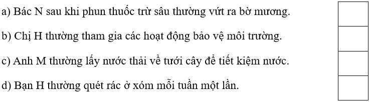 Trắc nghiệm Đạo đức lớp 5 Chân trời sáng tạo Bài 7 (có đáp án): Môi trường sống quanh em (ảnh 16)