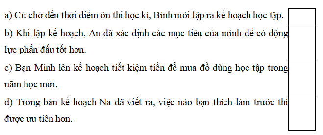 Trắc nghiệm Đạo đức lớp 5 Kết nối tri thức Bài 6 (có đáp án): Lập kế hoạch cá nhân