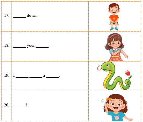 Đề cương ôn tập Học kì 1 Tiếng Anh lớp 1 iLearn Smart Start (có lời giải)