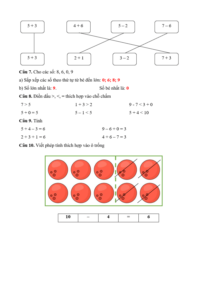 25 Đề thi Học kì 1 Toán lớp 1 Cánh diều năm 2025 (có đáp án)