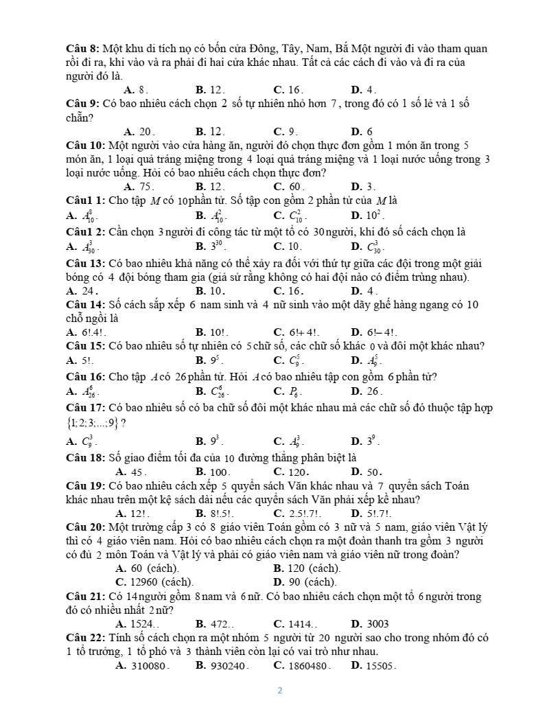 Đề cương ôn tập Giữa kì 2 Toán 10 trường THPT Bùi Hữu Nghĩa (Cần Thơ) năm 2025-2026