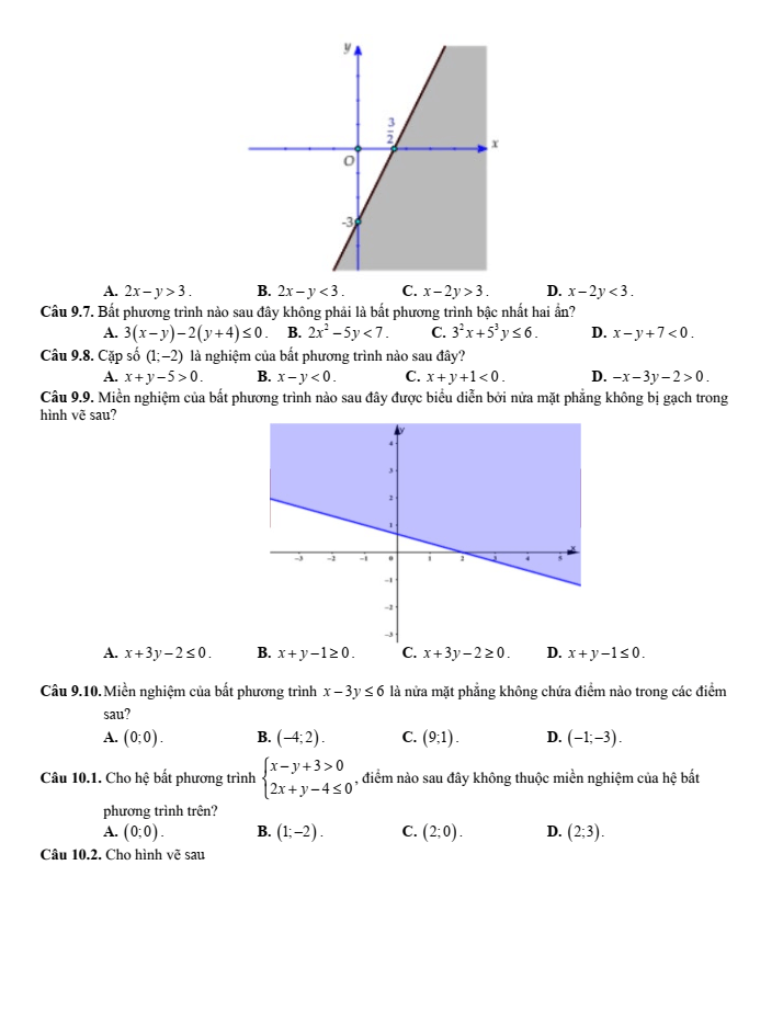 Đề cương ôn tập Giữa kì 1 Toán 10 trường THPT Đức Trọng năm 2025-2026