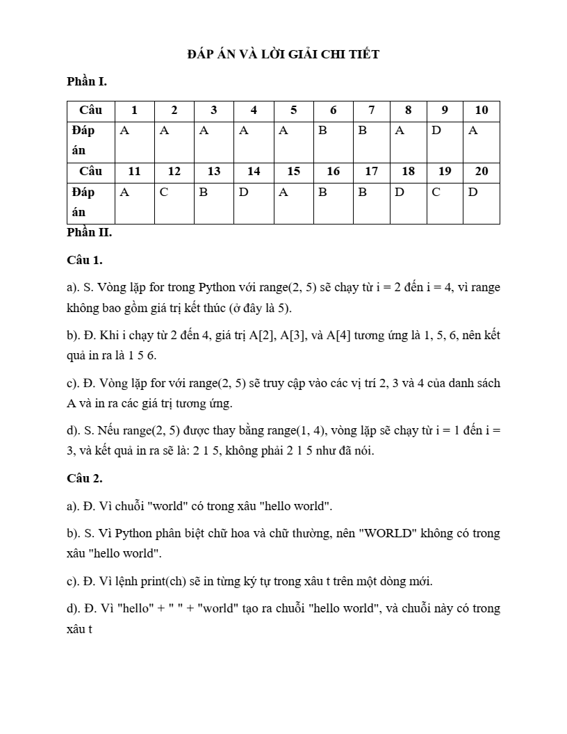 7+ Đề thi Giữa kì 2 Tin học 10 Kết nối tri thức (có đáp án)
