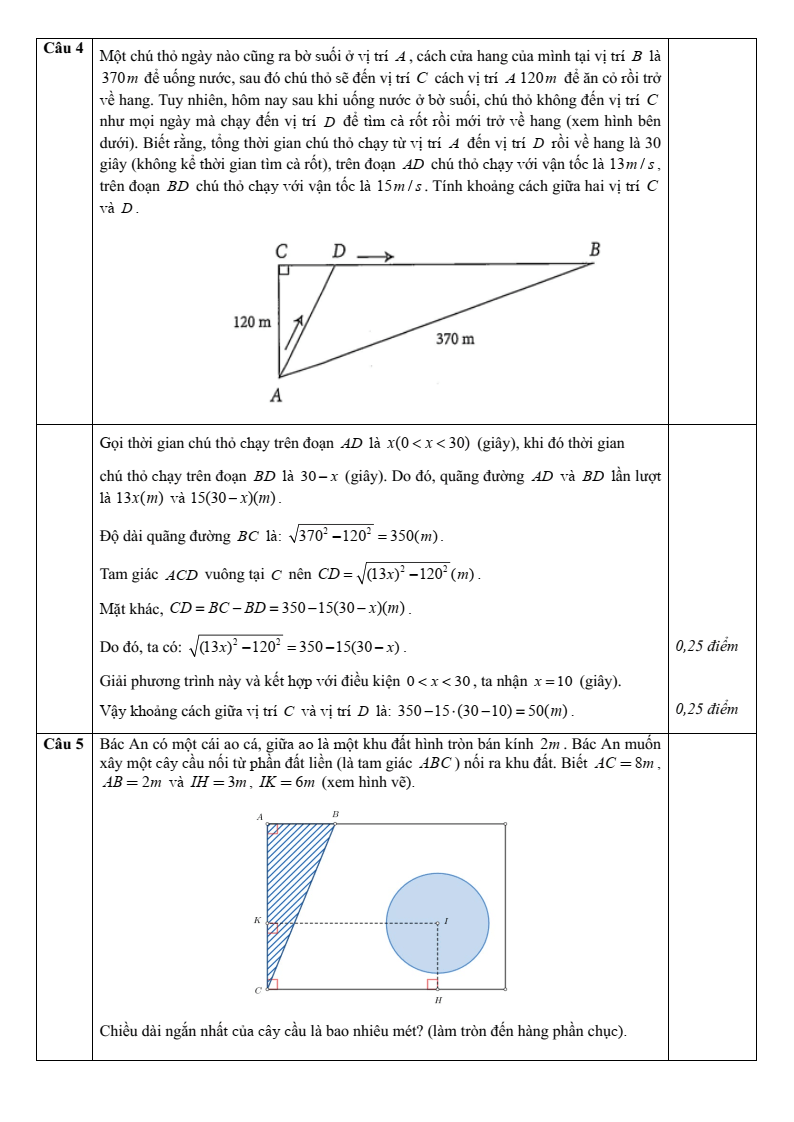 Đề thi Giữa kì 2 Toán 10 trường THPT Quảng Trị (Quảng Trị) năm 2025-2026