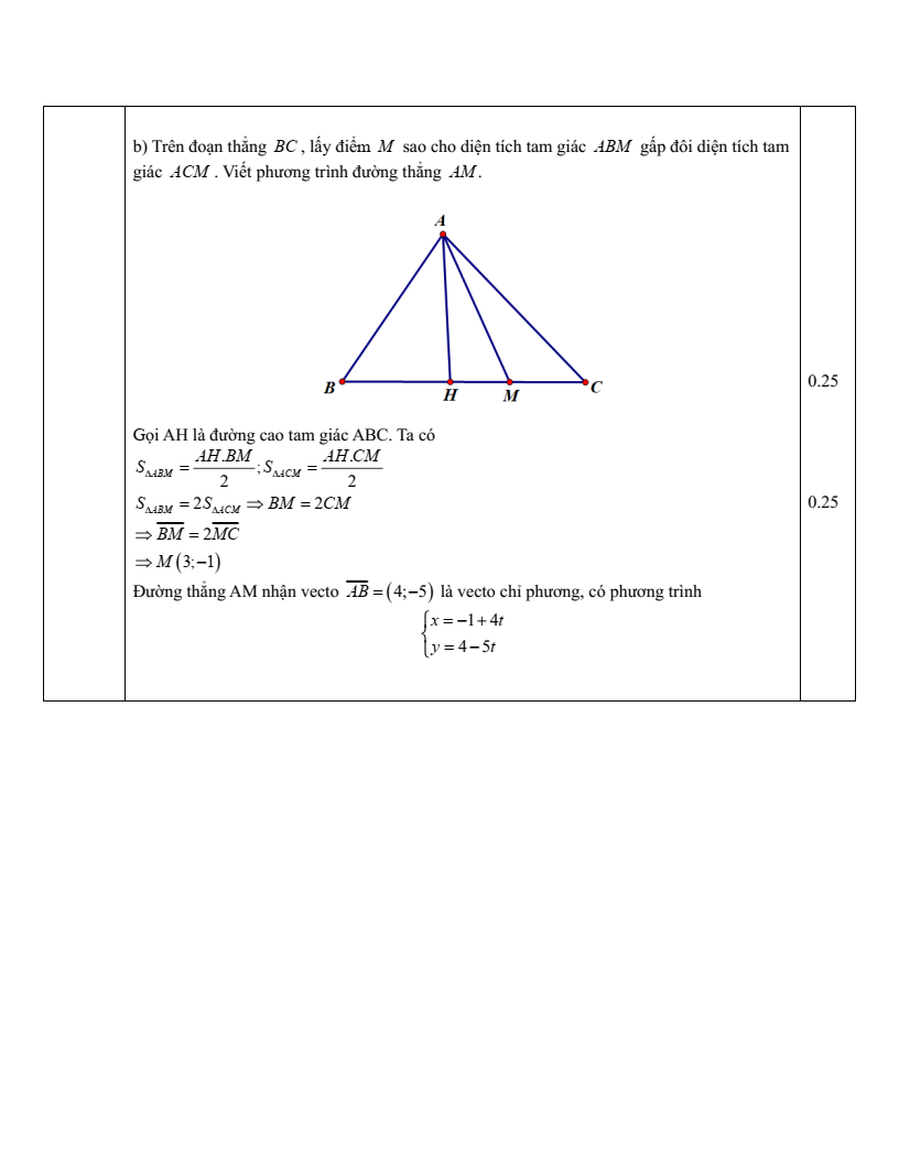 Đề thi Giữa kì 2 Toán 10 trường THPT Thanh Miện (Hải Dương) năm 2024-2025