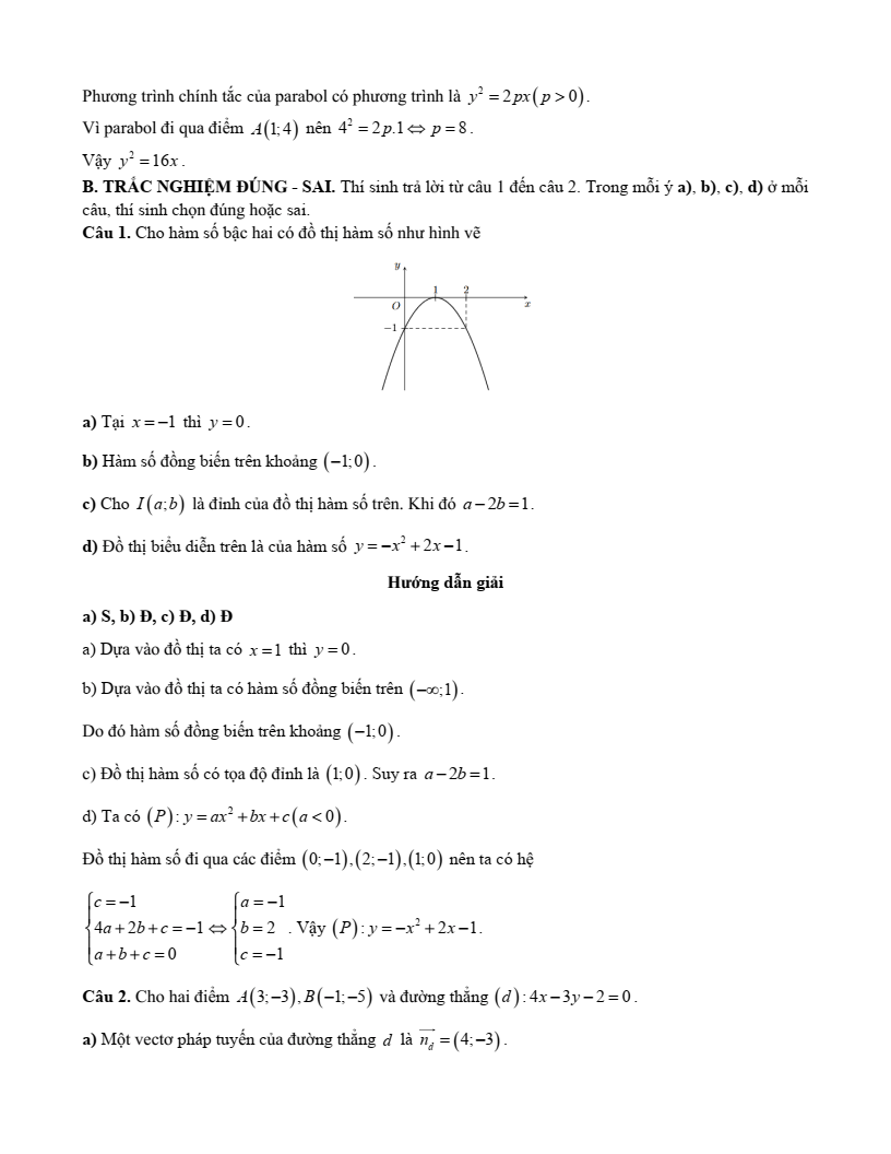 20+ Đề thi Giữa kì 2 Toán 10 Kết nối tri thức (có đáp án)