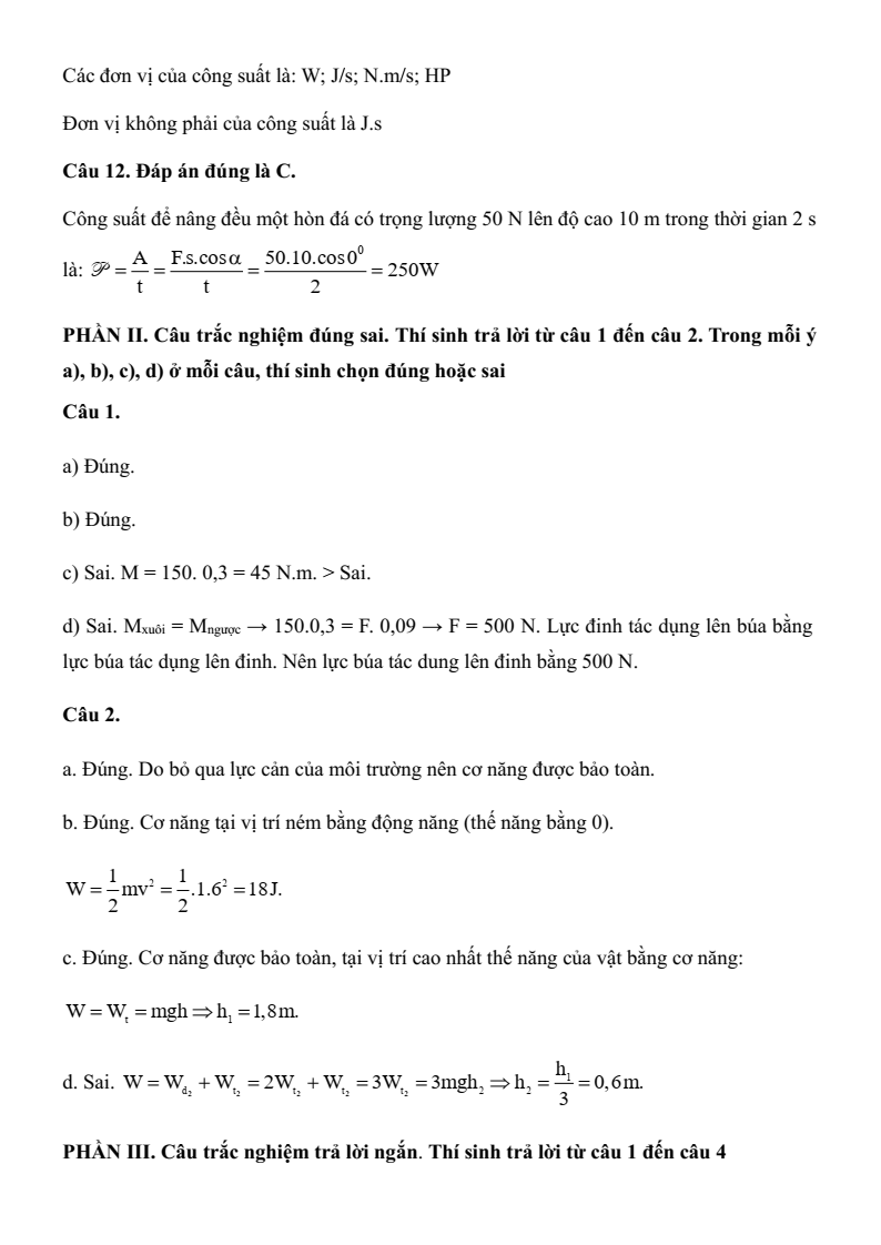 6+ Đề thi Giữa kì 2 Vật Lí 10 Kết nối tri thức năm 2026 (có đáp án)