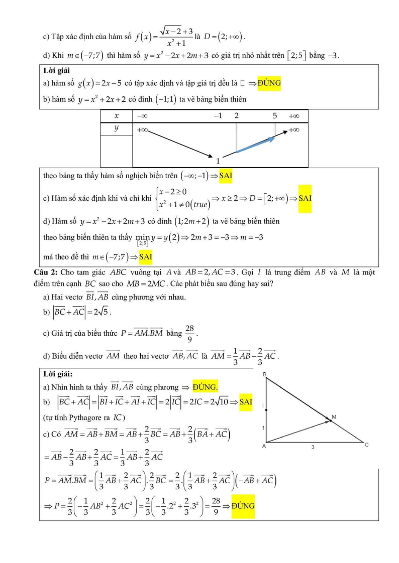 Đề thi Học kì 1 Toán 10 trường THPT Tây Thạnh năm 2025-2026