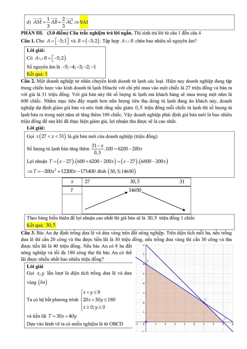 Đề thi Học kì 1 Toán 10 trường THPT Tây Thạnh năm 2025-2026