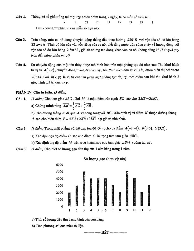 Đề thi Học kì 1 Toán 10 trường THPT Việt Đức năm 2025-2026