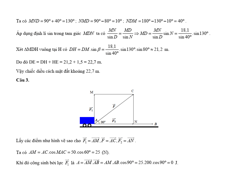10 Đề thi Cuối kì 1 Toán 10 Chân trời sáng tạo (có đáp án)