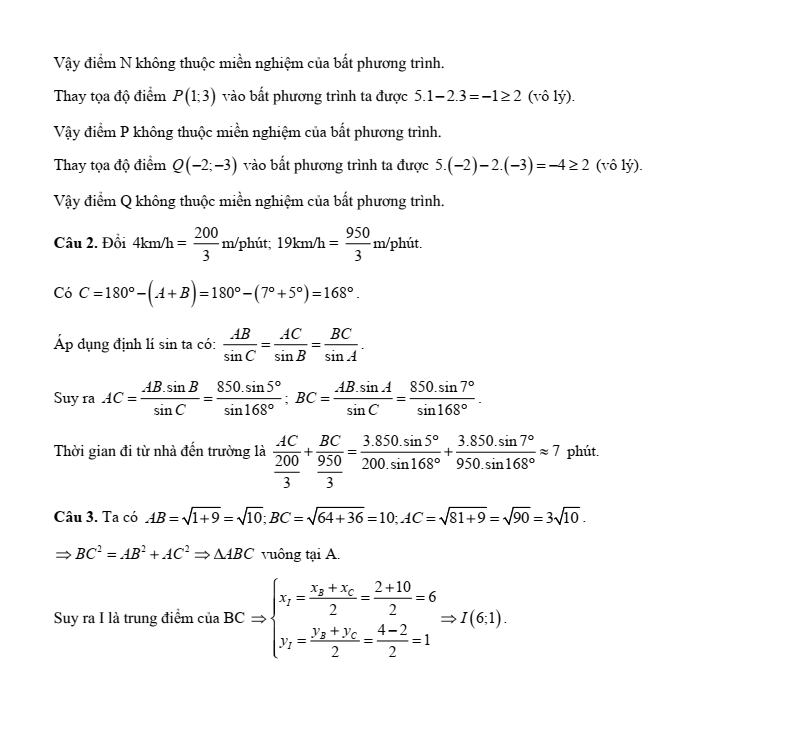 10 Đề thi Cuối kì 1 Toán 10 Kết nối tri thức (có đáp án)