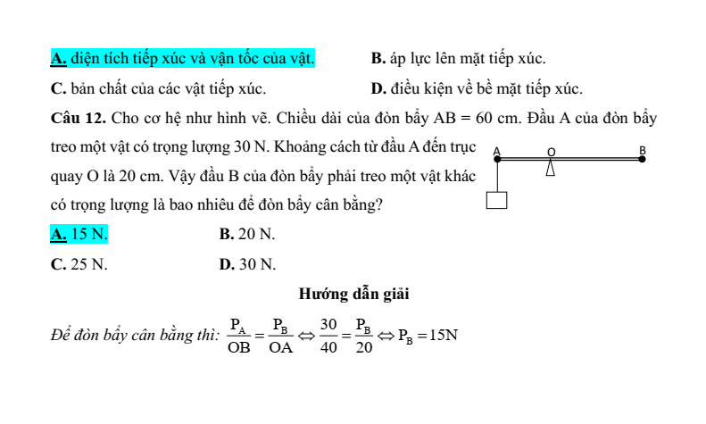 6 Đề thi Học kì 1 Vật Lí 10 Chân trời sáng tạo năm 2025 (có đáp án)