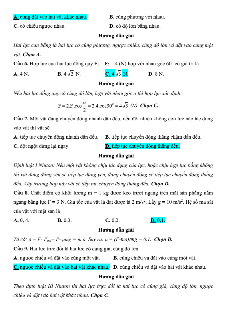 8 Đề thi Học kì 1 Vật Lí 10 Kết nối tri thức năm 2025 (có đáp án)
