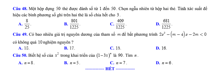 Đề thi khảo sát chất lượng đầu năm Toán 10 năm 2023-2024 trường THPT Tĩnh Gia 2