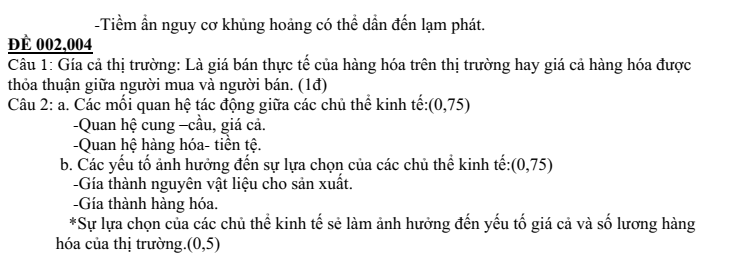 Đề thi Giữa kì 1 KTPL 10 năm 2024-2025 trường THPT Gio Linh (Quảng Trị)