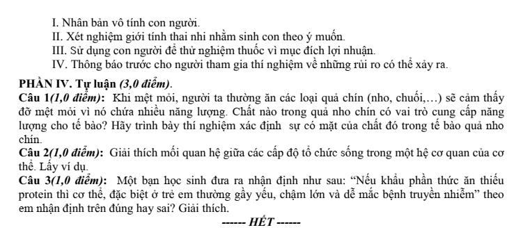 Đề thi Giữa kì 1 Sinh học 10 năm 2025-2026 trường THPT Hướng Hóa (Quảng Trị)