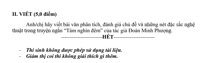 Đề thi Giữa kì 1 Văn 10 năm 2025-2026 trường THPT Nguyễn Trãi (Đà Nẵng)