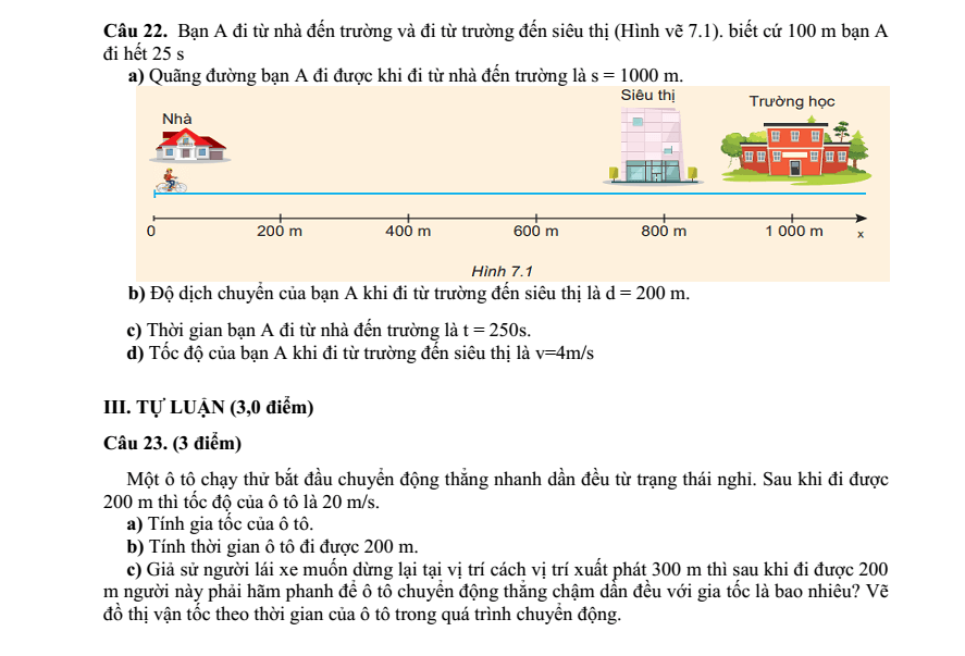 Đề thi Giữa kì 1 Vật Lí 10 năm 2025-2026 trường THPT Gia Bình số 1 (Bắc Ninh)