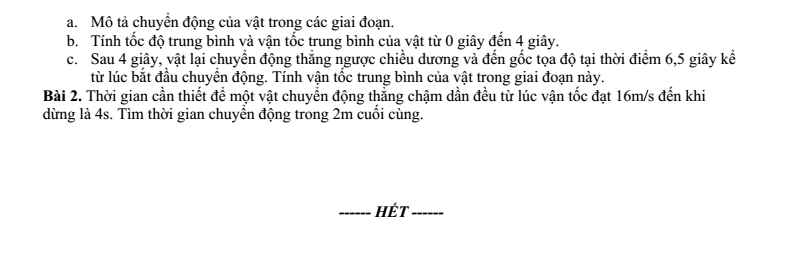 Đề thi Giữa kì 1 Vật Lí 10 năm 2024-2025 trường THPT Hùng Vương (Quảng Nam)