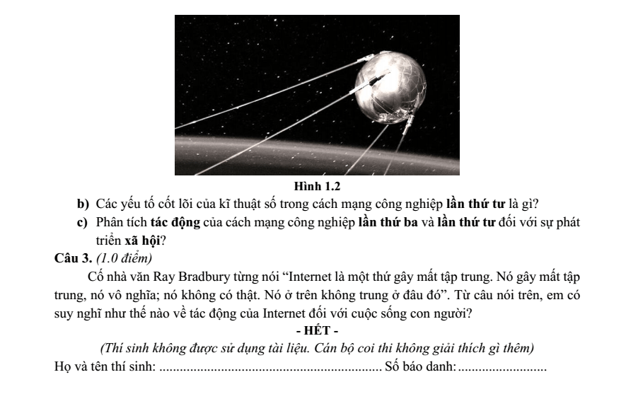 Đề thi Học kì 1 Lịch Sử 10 năm 2024-2025 trường THPT Bình Chiểu (Tp.HCM)