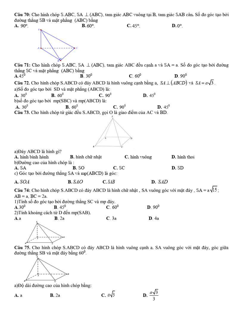 Đề cương ôn tập Học kì 2 Toán 11 trường THPT Đại Mỗ (Hà Nội) năm 2025-2026