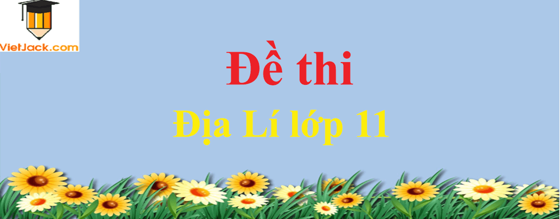Bộ Đề thi Địa Lí lớp 11 năm 2022 - 2023