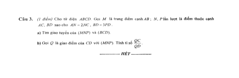 Đề thi Giữa kì 1 Toán 11 THPT Việt Đức năm 2025-2026