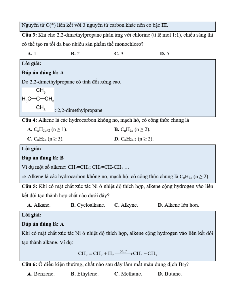 6+ Đề thi Giữa kì 2 Hoá học 11 Kết nối tri thức (cấu trúc mới, có đáp án)