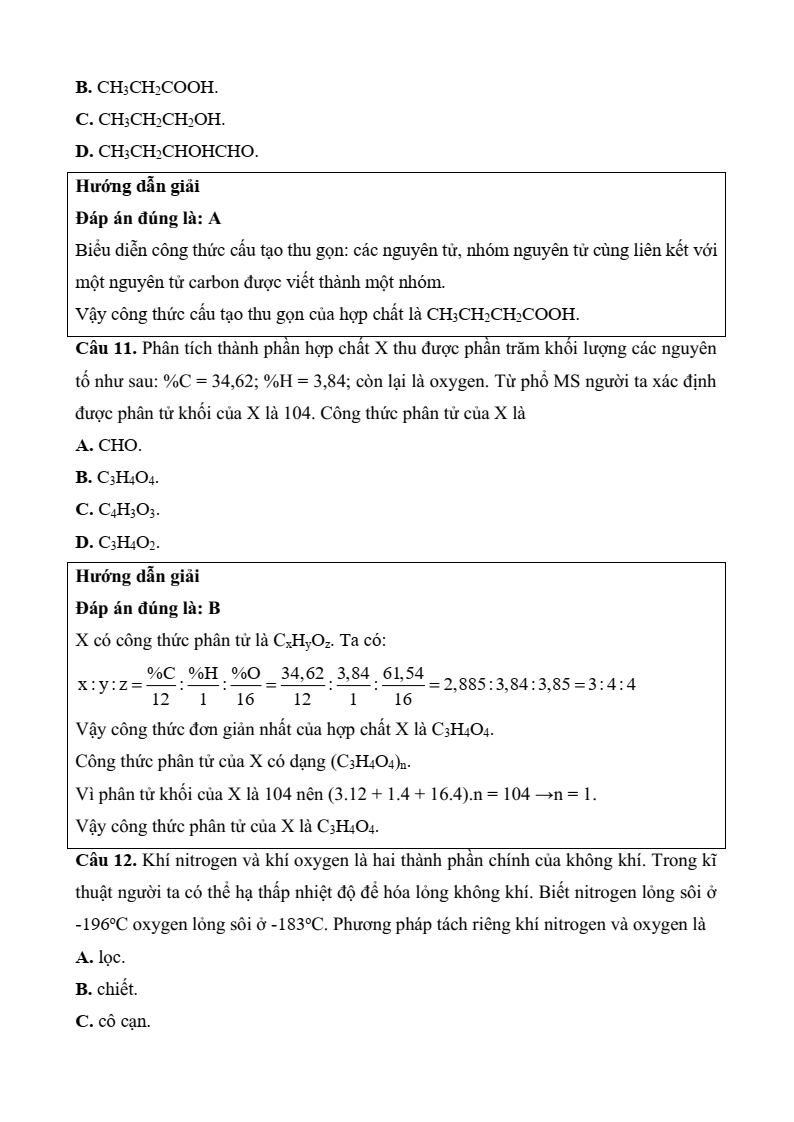 3 Đề thi Học kì 1 Hoá học 11 Chân trời sáng tạo (có đáp án, cấu trúc mới)