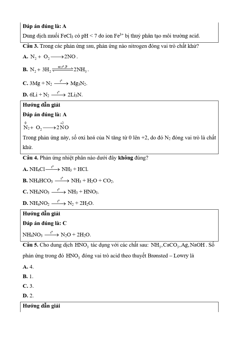 3 Đề thi Học kì 1 Hoá học 11 Kết nối tri thức (có đáp án, cấu trúc mới)