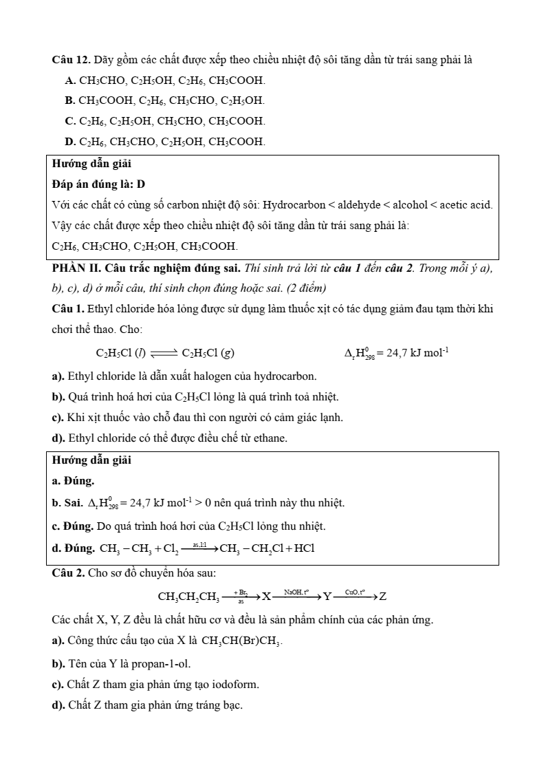 77+ Đề thi Học kì 2 Hoá học 11 Kết nối tri thức (cấu trúc mới, có đáp án)