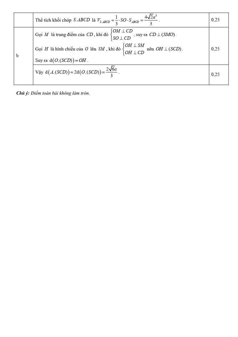 Đề thi Học kì 2 Toán 11 sở GD&ĐT Nam Định năm 2024-2025