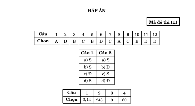 Đề thi Học kì 2 Toán 11 trường chuyên Lương Thế Vinh (Đồng Nai) năm 2024-2025