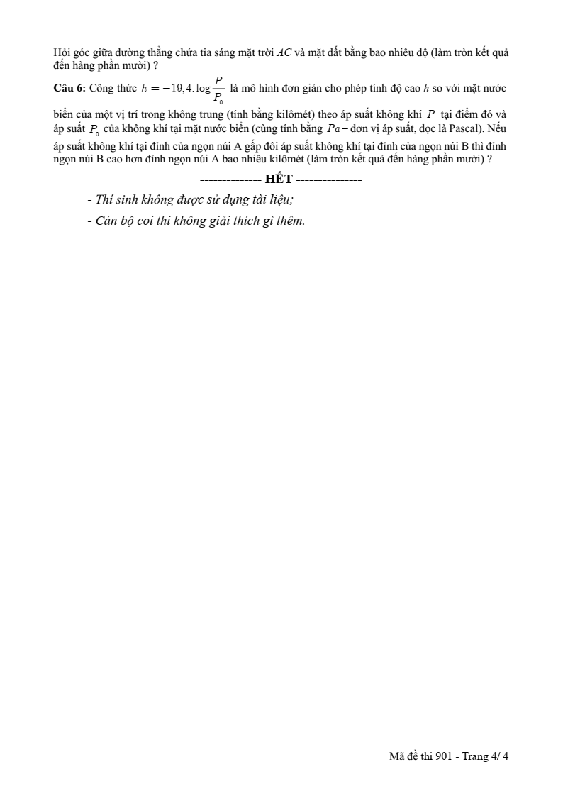 Đề thi Học kì 2 Toán 11 trường THPT Lý Thái Tổ (Bắc Ninh) năm 2024-2025