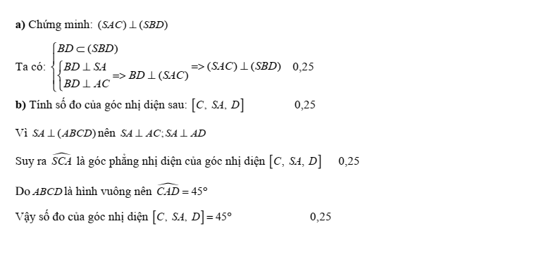 Đề thi Học kì 2 Toán 11 trường THPT Trần Quang Khải (Bà Rịa - Vũng Tàu) năm 2024-2025