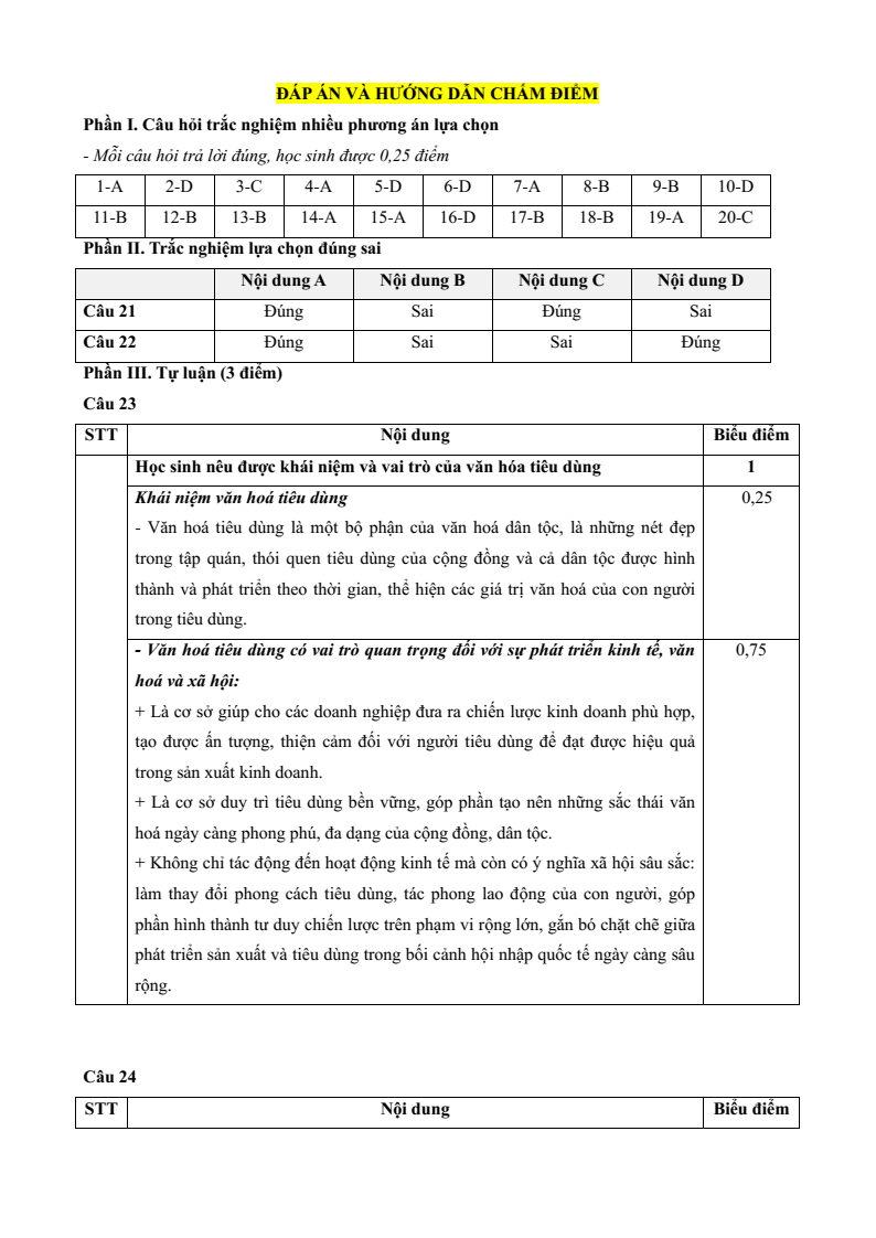 6 Đề thi Học kì 1 KTPL 11 Kết nối tri thức (có đáp án, cấu trúc mới)