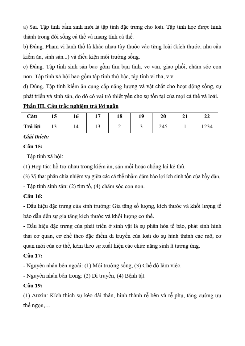 5+ Đề thi Giữa kì 2 Sinh học 11 Chân trời sáng tạo (cấu trúc mới, có đáp án)