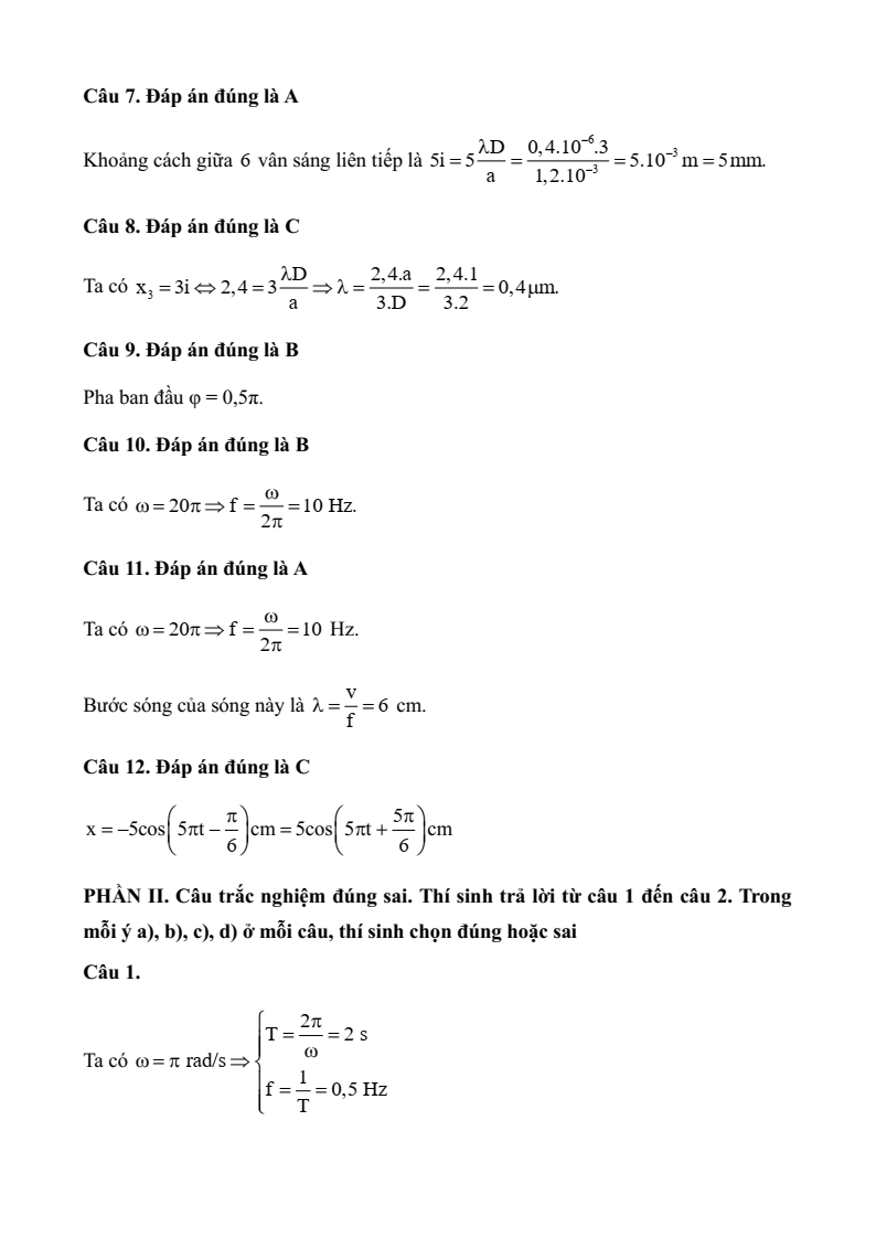 6 Đề thi Học kì 1 Vật lí 11 Chân trời sáng tạo (có đáp án, cấu trúc mới)