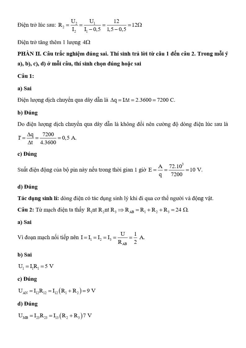 6+ Đề thi Học kì 2 Vật lí 11 Kết nối tri thức (cấu trúc mới, có đáp án)