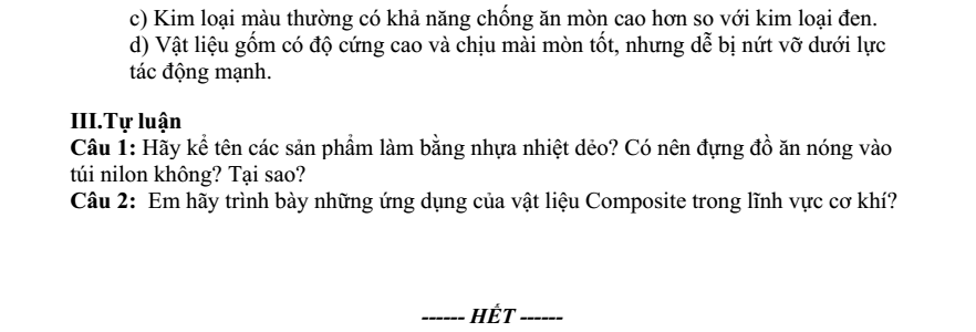 Đề thi Giữa kì 1 Công nghệ 11 năm 2024-2025 trường THPT Gio Linh (Quảng Trị)
