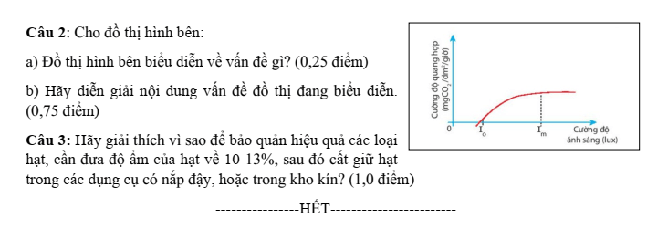 Đề thi Giữa kì 1 Sinh học 11 năm 2024-2025 trường THPT Hồ Nghinh (Quảng Nam)