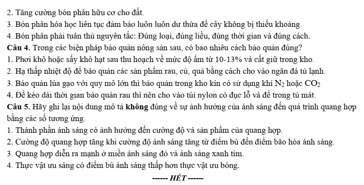 Đề thi Giữa kì 1 Sinh học 11 năm 2024-2025 trường THPT Ngô Gia Tự (Đắk Lắk)