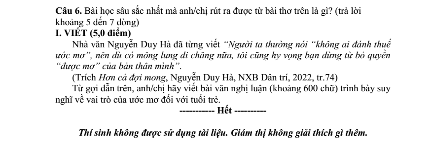 Đề thi Giữa kì 1 Văn 11 năm 2025-2026 trường THPT Gia Bình số 1 (Bắc Ninh)