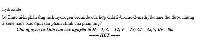 Đề thi Giữa kì 2 Hóa học 11 năm 2025-2026 trường THPT Duy Tân (Quảng Ngãi)