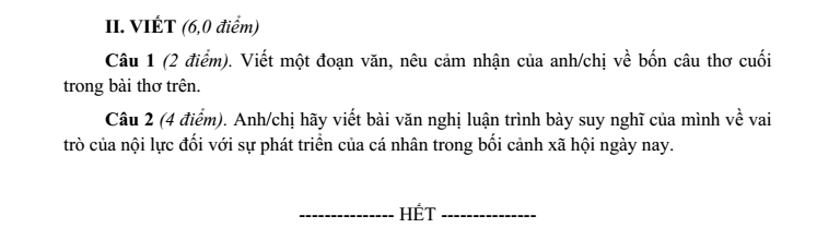 Đề thi Học kì 1 Văn 11 năm 2025-2026 trường THPT số 1 Lê Hồng Phong (Đắk Lắk)