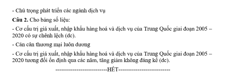 Đề thi Học kì 2 Địa Lí 11 năm 2025-2026 trường THPT Xuyên Mộc (Tp.HCM)